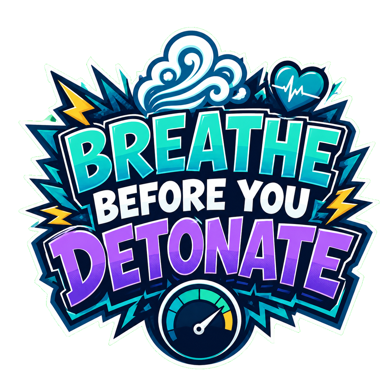 Breathe Before You Detonate Mug cause design