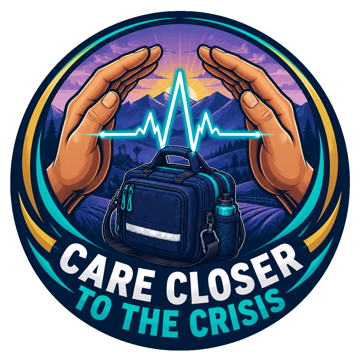 Care Closer to the Crisis Spiral Notebook cause design