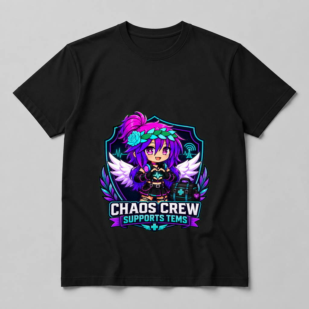 Chaos Crew Supports TEMS Unisex T-Shirt mockup