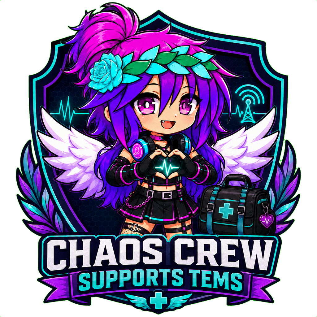 Chaos Crew Supports TEMS transparent print artwork