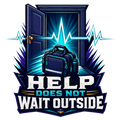 Help Does Not Wait Outside Tote Bag cause design
