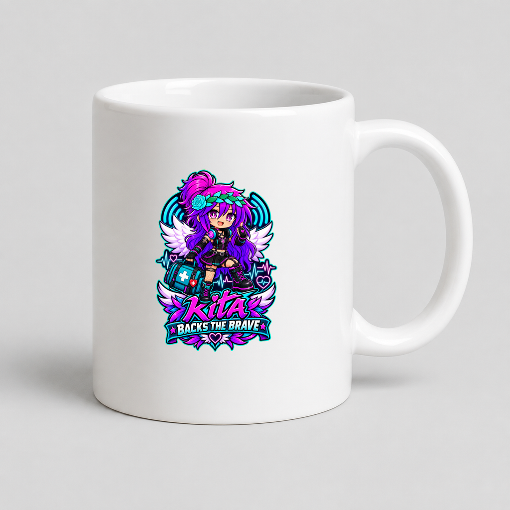 Kita Backs the Brave Coffee Mug mockup