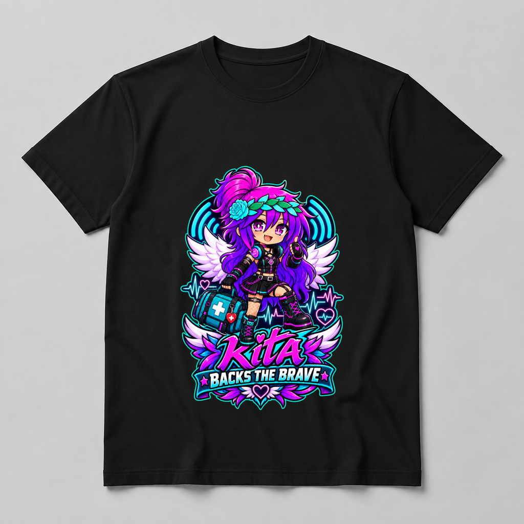 Kita Backs the Brave Unisex T-Shirt mockup