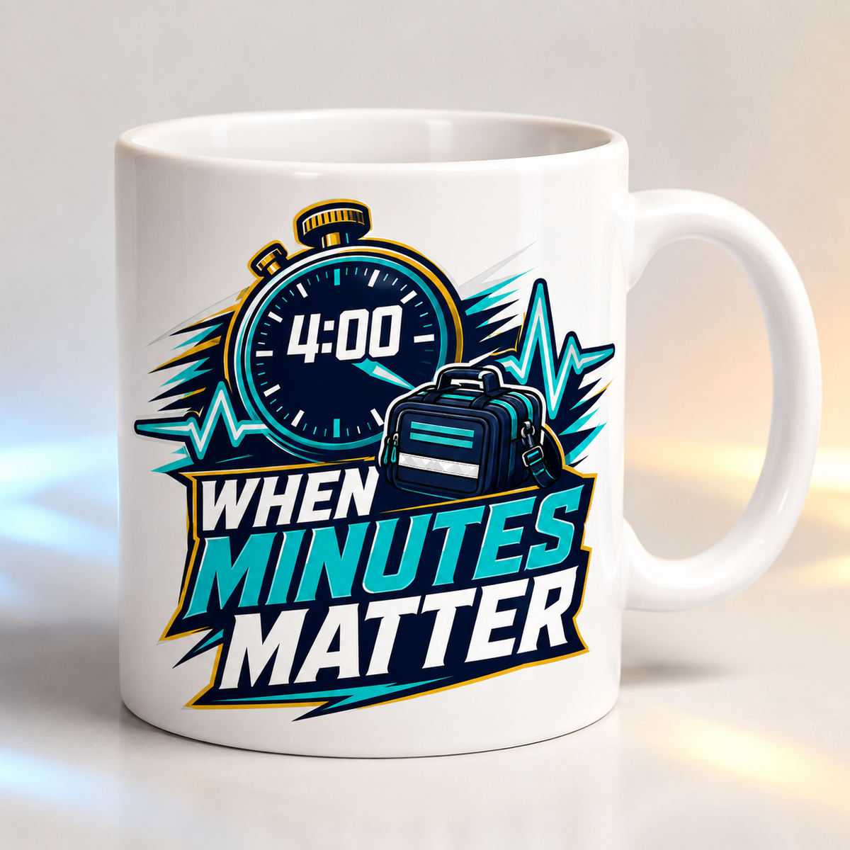 When Minutes Matter Tote Bag design reference